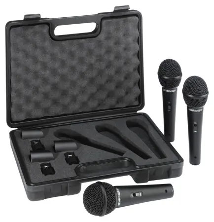 Behringer XM1800S 3 Pack w/ Case