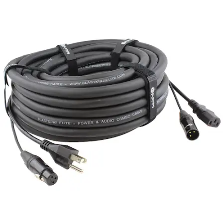 Blast King CPXLR-25 (25ft XLR / IEC Combo)