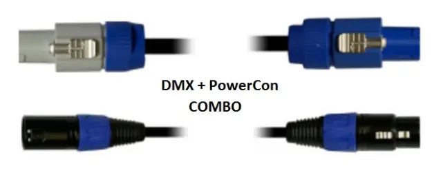 Blizzard Lighting DMXPC-6 (6ft DMX + PowerCon Combo Cable)