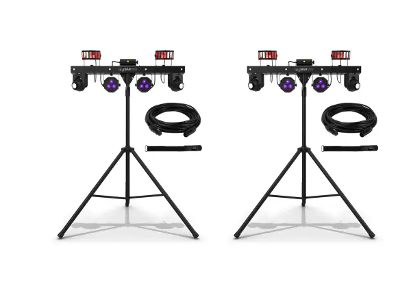 Chauvet DJ Gig Bar Move Package 2 | 2 GigBar Move  + 2 25ft DMX Cable