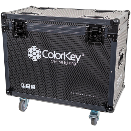 ColorKey CKU-9064 | Flight Case for 2 Creator BX12 Wash | Heavy-Duty Case with Casters