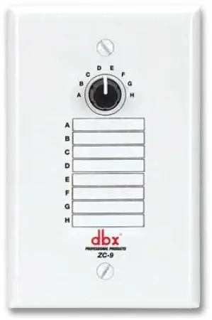 DBX ZC-9 | Rotary Source Selector for ZonePRO 1260/1261 with CAT5 RJ-45 Connectivity