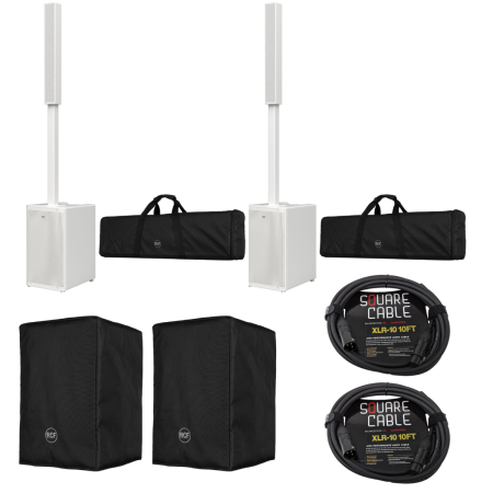 EVOX J9 White Package - Column Array with CVR60767 Covers