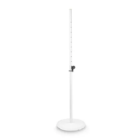 Gravity Stands GSSPWBSET1W | Speaker Stand w/ Base and Cast Iron Weight Plate, White