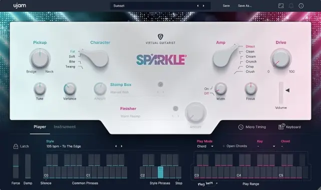 UJAM SPARKLE 2 | Virtual Pop & Funk Guitar Plug-In (Digital Download)