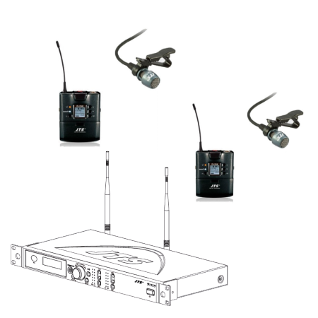 JTS IS-R2/TBM-CM501 | 2 Mic Belt Pack & Lapel Package