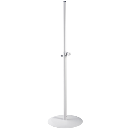 K&M 26735 White | Speaker Stand with Round Cast Iron Base | 30kg Capacity up to 1810mm