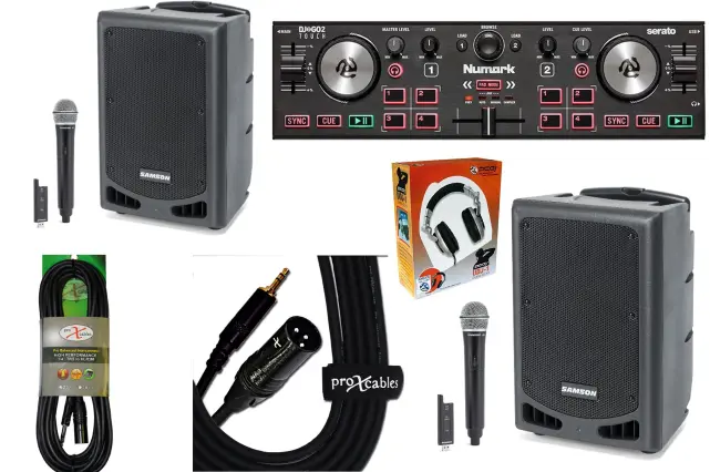Samson Battery Powered DJ Starter Pack