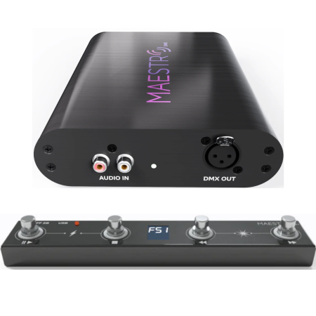 MaestroDMX Ultimate Control Pack | AI Controller + MIDI Foot Switch