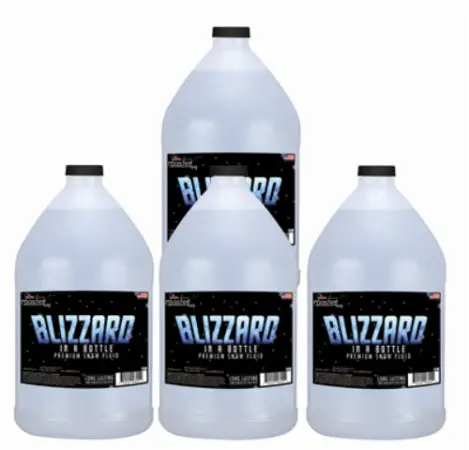 Master Fog Blizzard Snow Fluid, Long Lasting (4 Gallon Case)