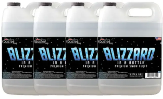 Master Fog Blizzard Snow Fluid - Extra Dry (4 Gallon Case)