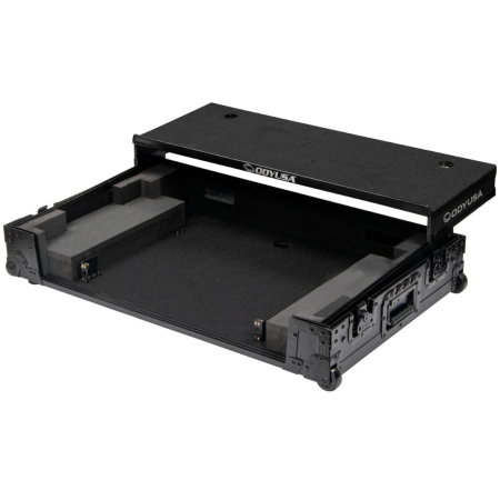 Odyssey FZGSDDJREV5CWBL | Black Label Flight Case for DDJ-REV5 with Glide Platform, 1U Rack Space & Wheels