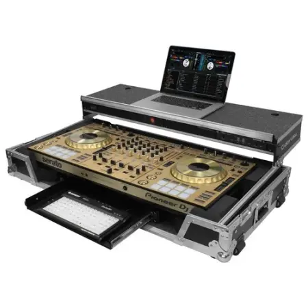 Odyssey Pioneer DDJ RZ / SZ / SZ2 Flight Case with Three 1U Rack Spaces and Glide Platform