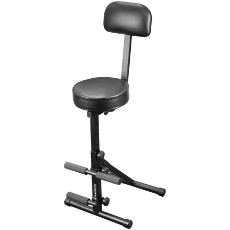 Odyssey PROCHAIR | Adjustable Padded DJ Chair with Dual Footrests