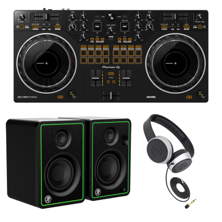Pioneer DJ DDJ-REV1 with Mackie CR3-X Monitors Starter Package