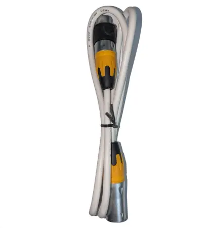 Prost Lighting DMX3-IP65-3FT-W | 3FT IP65-Rated White Outdoor 3-Pin DMX Cable