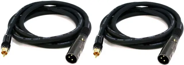 ProX XC-RXM05 | 2x RCA to XLR (5ft)