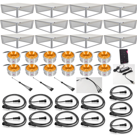 ProX Smart Glow Dance Floor + Ape Labs Package | 12 Platforms + 12 Lights