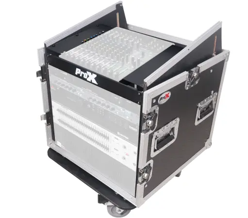 ProX T-10MRSS MKII | Rack Mount Flight Case with 10U Top & Caster Wheels