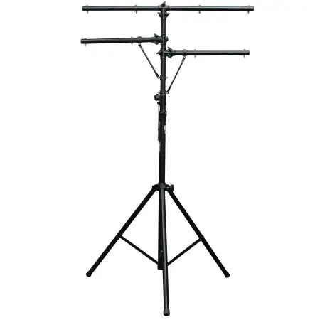 ProX T-LS01M | 12ft DJ Lighting Stand w/ T-Bar & 2 Side Bars, 100lb Capacity
