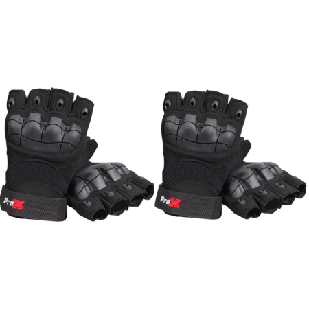 ProX X-GRIPZ | Hard Knuckle Fingerless Gloves (2 Pairs)