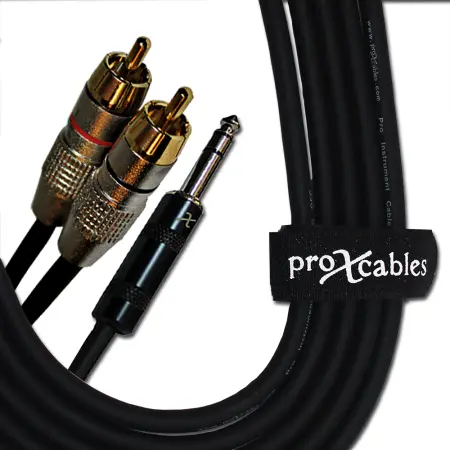 ProX XC-SYR10 | 10' 1/4" TRS to Dual RCA