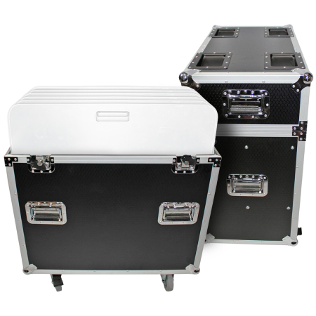 ProX XS-6XBP2424 | Flight Case for 6 Truss Base Plates | ATA Road Case with Casters
