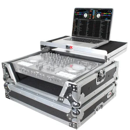 ProX XS-DJ707 LT | Case for Roland DJ-707M | Laptop Shelf and 1U Rack Space