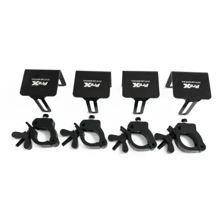 ProX XT-TCLEDMATEBLKX4 | Set of 4 Direct LED Panel Clamps | 2in Truss Pipe Mounting