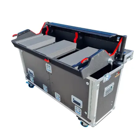 ProX XZF-GMA3FULLLMA | Flip-Ready Case for grandMA3 Full-size | Hydraulic Lift Transport Console Case