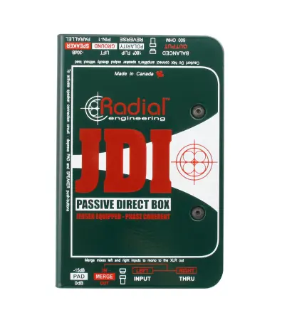 Radial Engineering JDI MK3 | Passive DI Box for Acoustic Guitar, Bass and Keyboards