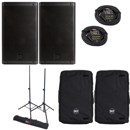 RCF ART 810A PACKAGE | 10in - 129dB | Compact Powered Speakers with XBOOST