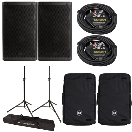 RCF ART 810A PACKAGE | 10in - 129dB | Compact Powered Speakers with XBOOST