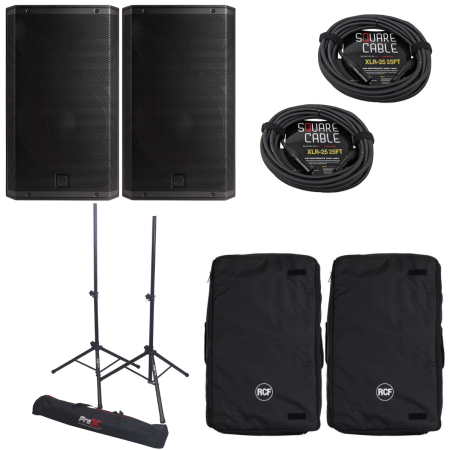 RCF ART 815A PACKAGE | 15in - 130dB | Compact Powered Speakers with XBOOST