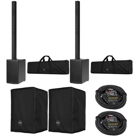 RCF EVOX J11 PACKAGE | 12in - 132dB | Black 3-Way Portable Column PA System