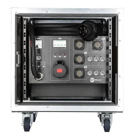 RCF PR63 | 63A Touring Power Distribution Rack with 32 Outputs & RCBO Protection