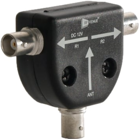 RF Venue 2x1SPLIT | Passive 2-Way RF Signal Splitter/Combiner for Wireless Audio Systems