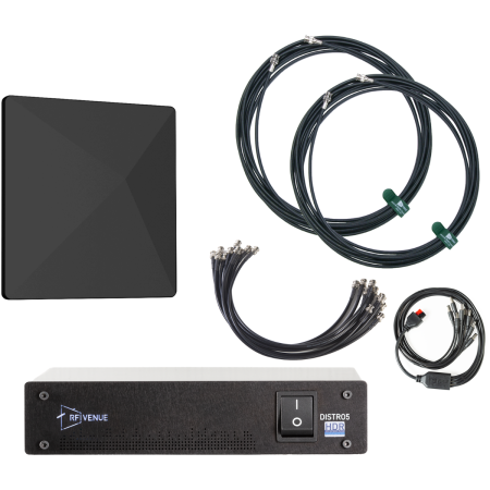 RF Venue D-ARCBD5 | 5-Channel Wireless Mic Upgrade Pack | Black Architectural Diversity Antenna