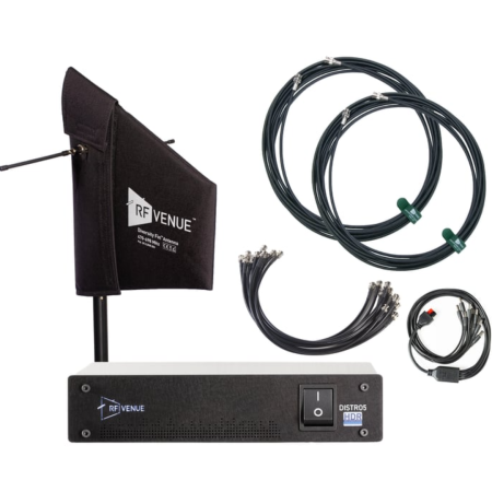 RF Venue DFIND5 | 5-Channel Wireless Mic Pack with Diversity Fin Antenna & DISTRO5 HDR