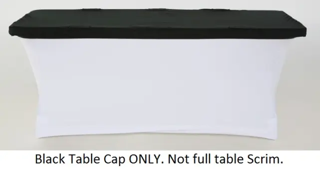 Scrim-King SS-CAP601B 6ft Table Scrim Cap in Black