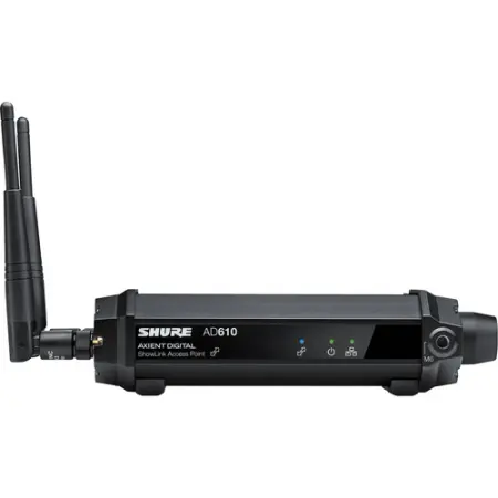 Shure AD610 | ShowLink Access Point for ADX & AXT | Real-Time Wireless Control via 2.4GHz