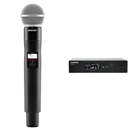 Shure QLXD24/SM58 | Digital Wireless Mic with SM58 Capsule | 2560 Frequencies & AES Encryption