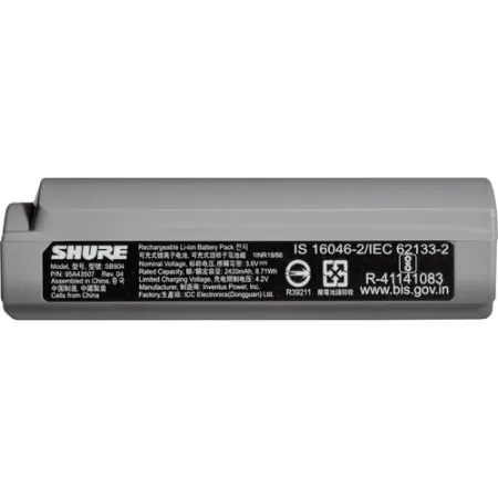 Shure SB904 | Rechargeable Battery for GLX-D+ Wireless Transmitters