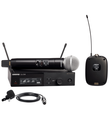 Shure SLXD124/85M | Digital Wireless System with SM58 Handheld & WL185m Lavalier Mics