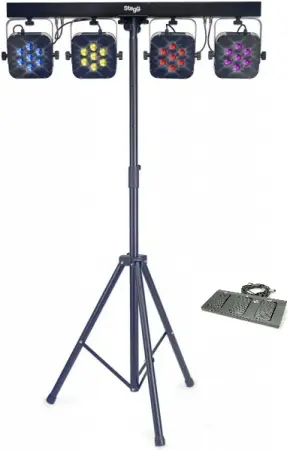 Stagg SLIM Flatset Par 4 Bar Tri Color