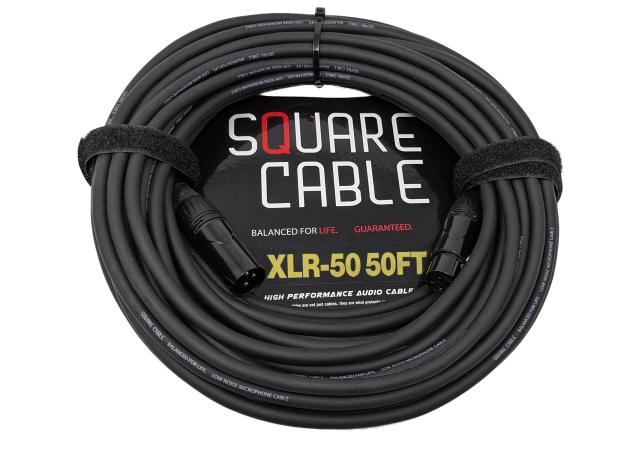 SquareCable XLR-50 | 50ft XLR to XLR Cable