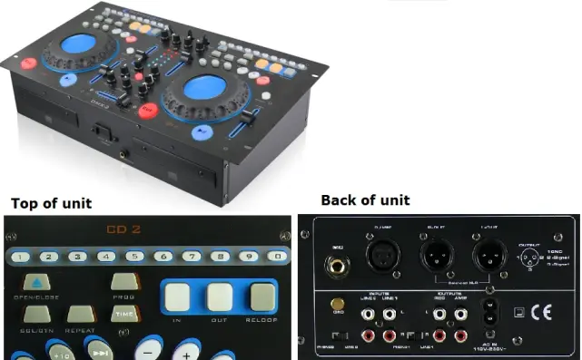 Technical Pro DMX-2 CD Player Mixer Combo