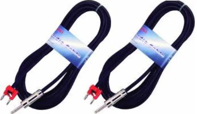 Technical Pro HiFi 12' 1/4in to Banana 16 Gauge (standard) (pair)