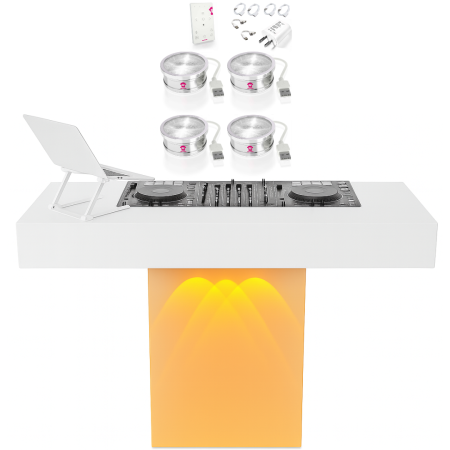 Timber Groove DJ Booth Podium w/ Ape Labs Lighting