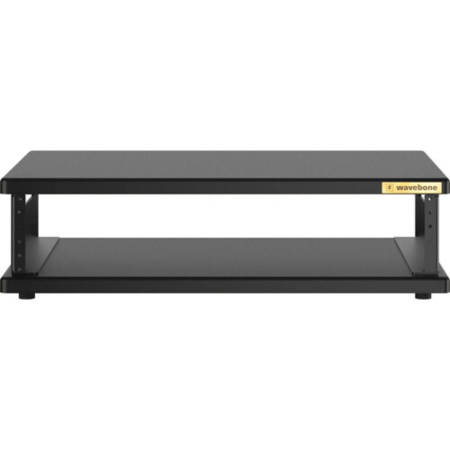 Wavebone Stella 2U Rackmount Case Black | 2U Desktop Rack | Portable Studio Rack